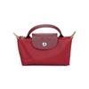 Borsa Tote a Forma di Raviolo Pliage Manico in Pelle Bordi in Pelle Nylon Regular da Donna Rosso Melograno 34175919P98