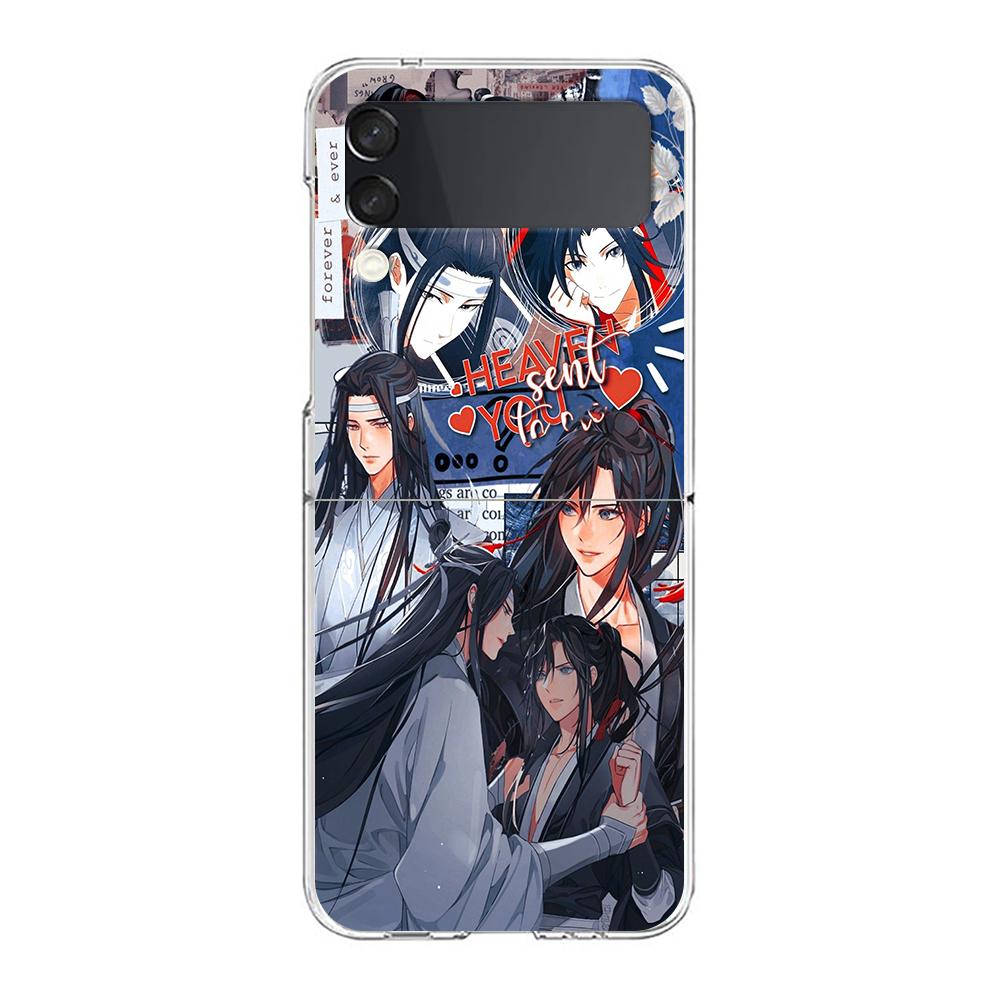 Anime Mo Dao Zu Shi Wei Wuxian Clear Phone Case For Samsung Galaxy Z Flip 4 Thin High Hard Shell on For Galaxy Z Flip 3 5G Cover