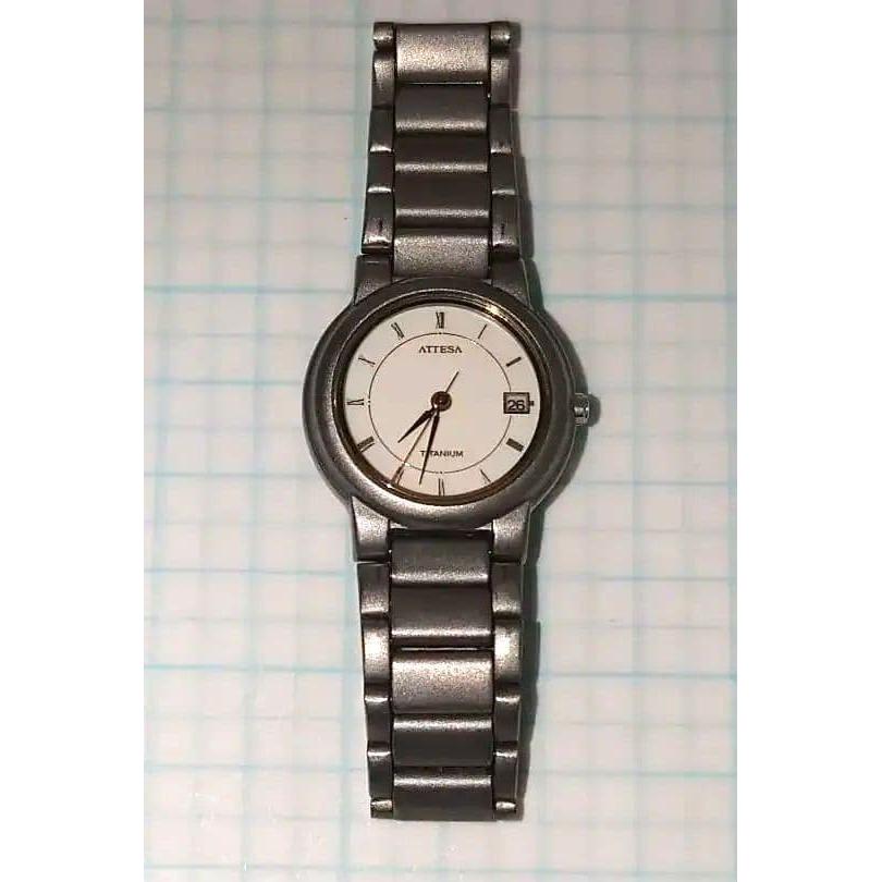 Used Battery Replaced Citizen Attesa Titanium Ladies Watch