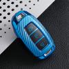 TPU Carbon Fiber Car Key Cover Case Shell for Hyundai I30 Ix35 Kona Encino Solaris Azera Grandeur Ig Accent TM Palisade Santa Fe