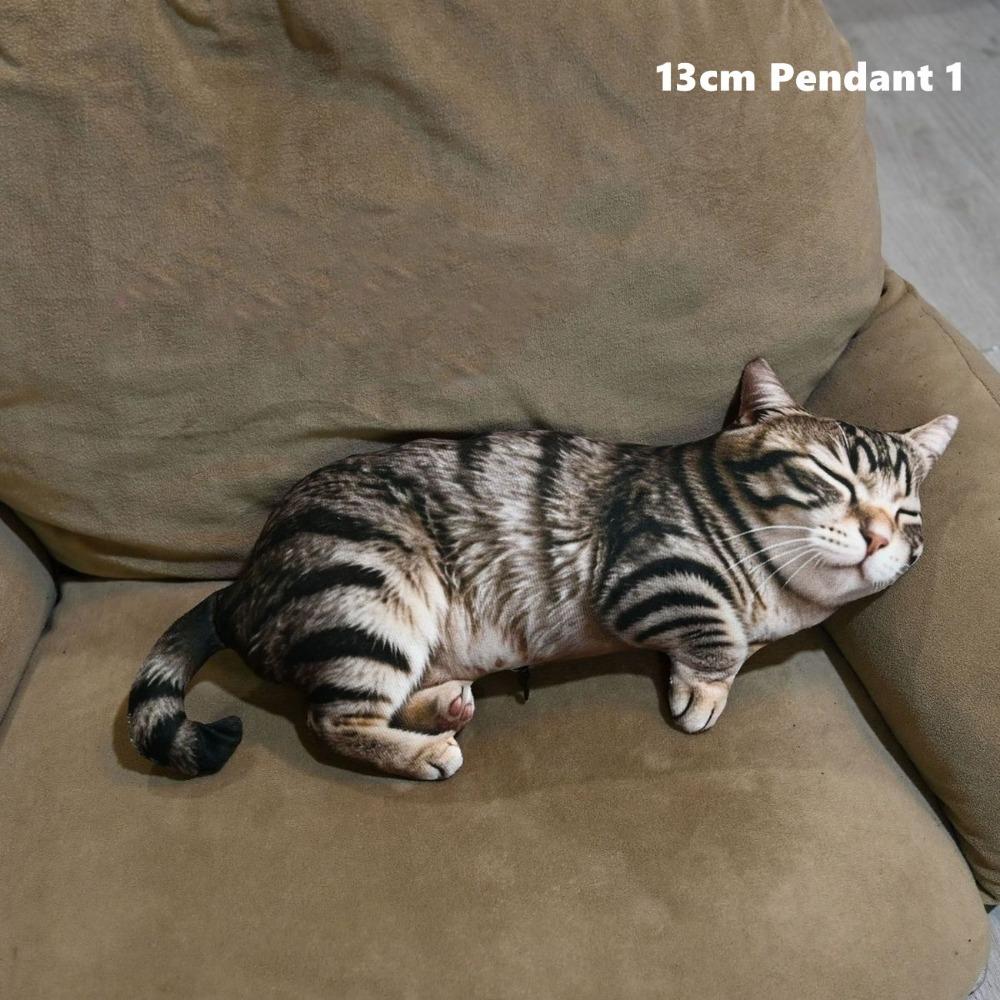 PP Cotton Filled Animal Body Pillow Plush Material Cat Keychain Animal Cushion Doll Toys For Kids