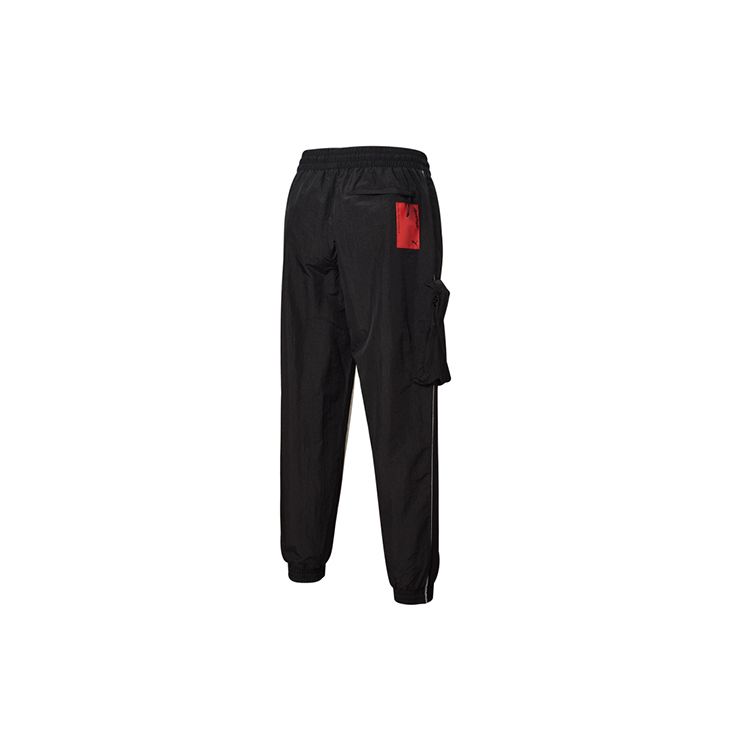 Puma X Attempt Co-Branded Casual Drawstring Woven Pants Men Bottoms Black 598944-01