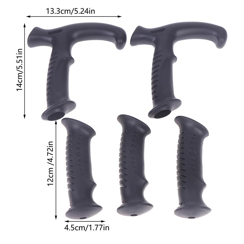 2Pcs Monopod Handle Adapter T-Handle/Straight Walking Stick Cane Converter Trekking Pole Handle Grip For Hiking Climbing