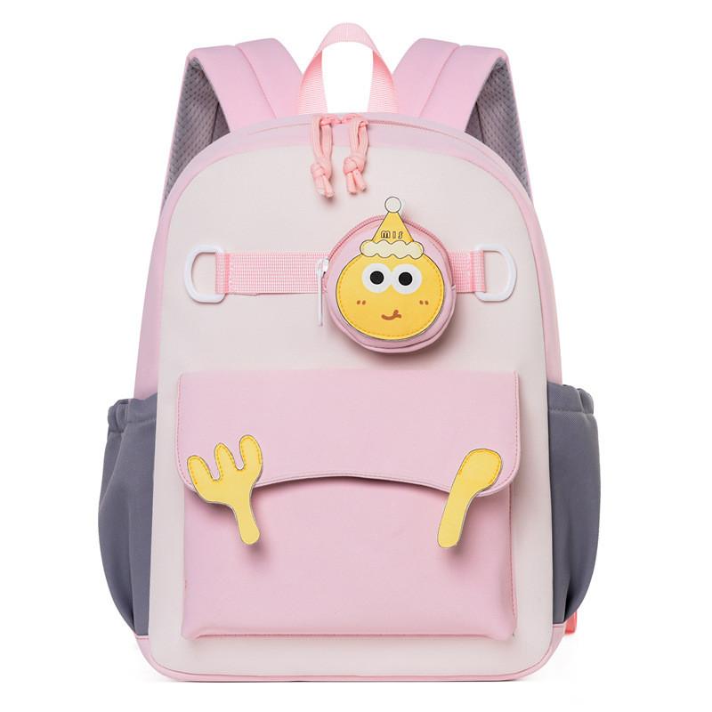 School Friendly Child Backpack Made Cartoon Prints Reduced Load Learners Young