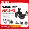 Godox MF12 MF12-K2 Macro Flash Light 2.4GHz Wireless Control Built-in X System TTL Flash Speedlite with Color Filter for Canon