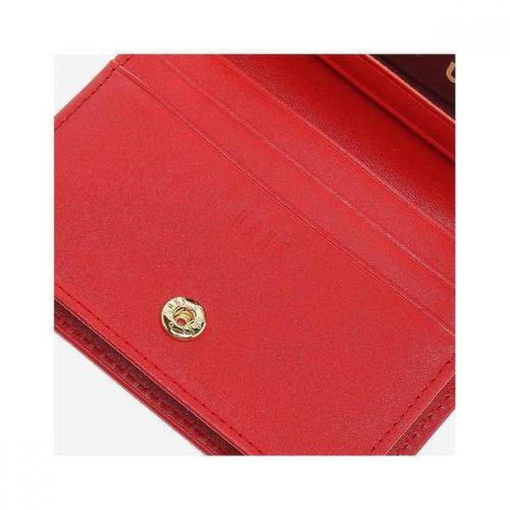Daks Red Cutting Logo Card Wallet Dcwa4e002r2