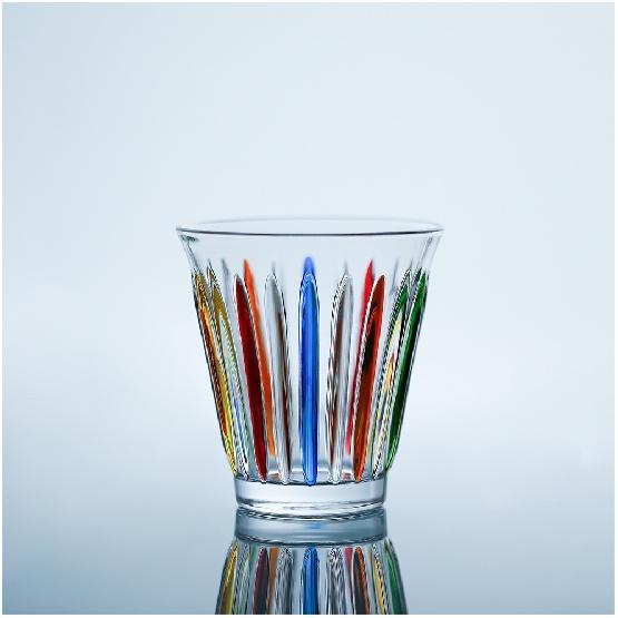 Tazza in Vetro Sporca Dipinta a Mano Art Espresso Latte Tazze Tazze Classiche Chic Ufficio Casa Tazza Acqua Caffetteria Bar