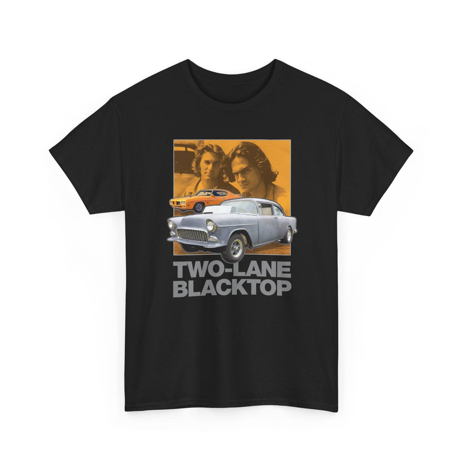 Two-Lane Blacktop - Cult Classic Car Movie - Muscle Cars Men s T-Shirt Size S to 5XL S