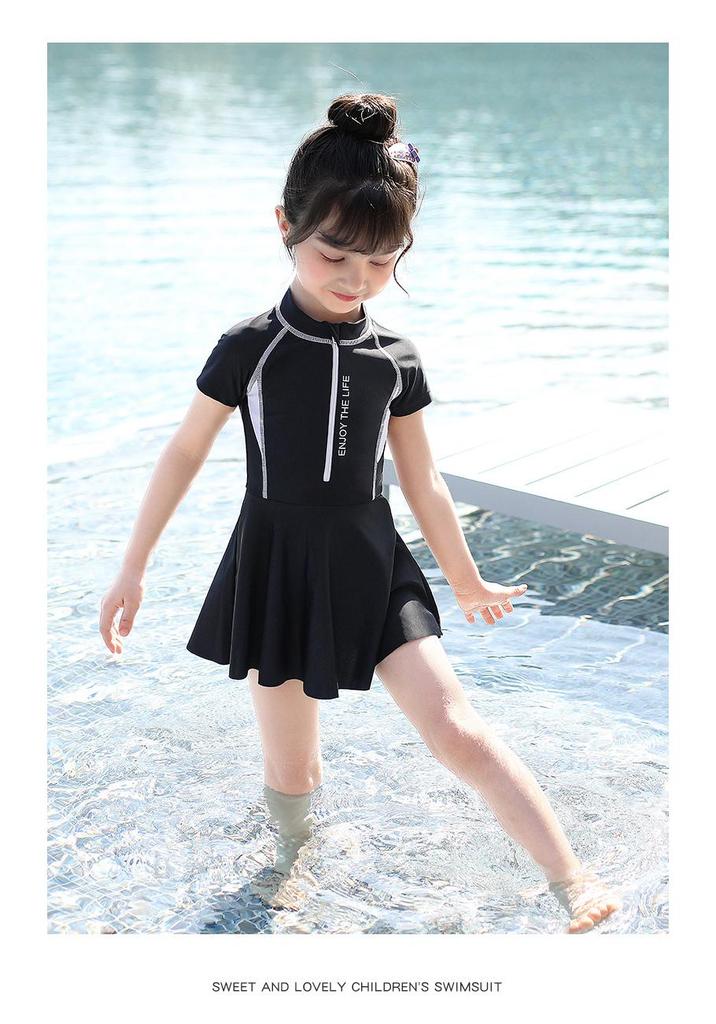 2025 Summer Kids One-Piece Swimsuit for Girls: Sizes Small, Medium, Large