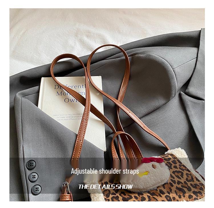 Children's Retro Leopard Print Cartoon Backpack for Girls 2025 - Cute Kitten Design Small Backpack