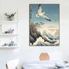 Vintage Japan Landscape Tiger with Great Wave Crane Bird Frog Art Posters Canvas Painting Wall Prints Pictures Room Home Decor