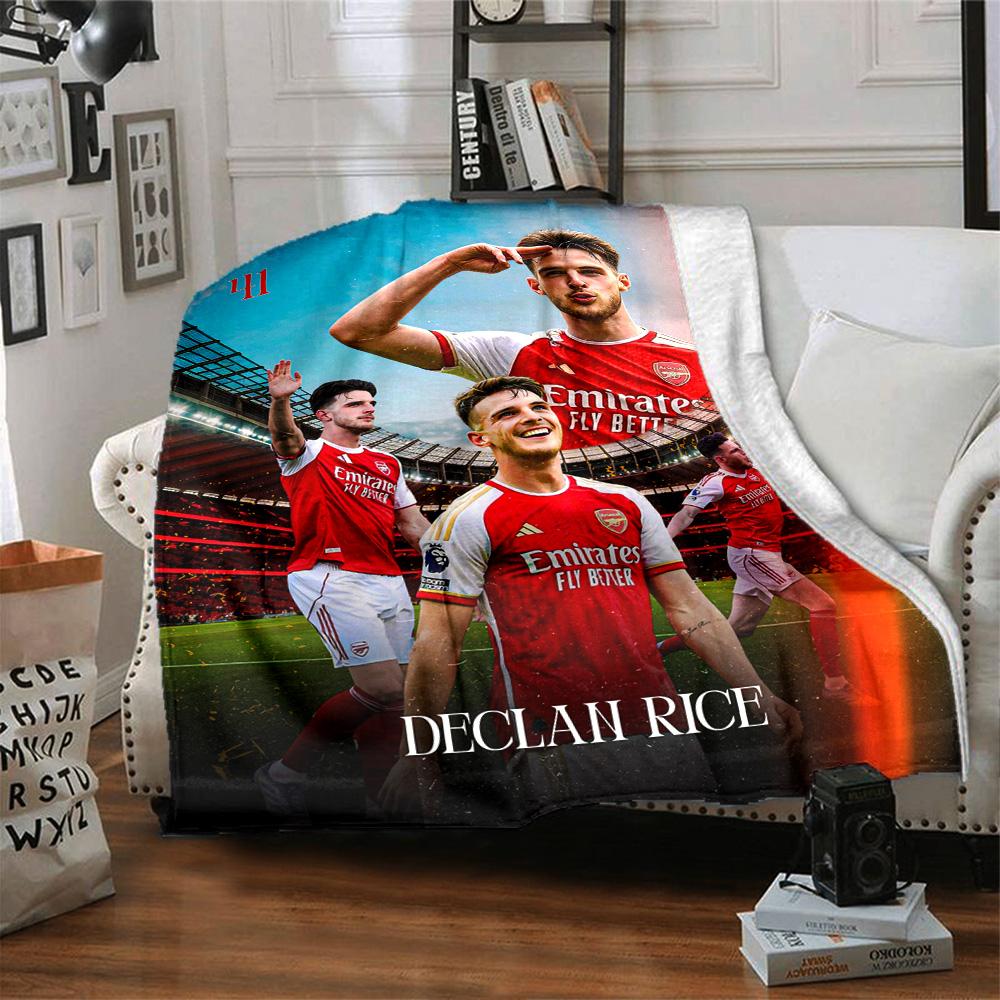 Arsenal Football Player Blanket Comfortable Perfect for Office Chair Couch Bedding for All Occasions Warmthful Decor