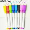 8PC/Lot Colorful Erasable Magnetic Whiteboard Pen White Board Markers  for Kids Gift School Classroom