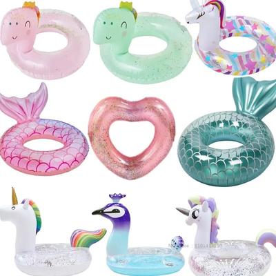 Boia de natação inflável para adultos e crianças, brinquedo para festa na praia, círculo de natação, acessórios para assento flutuante de piscina