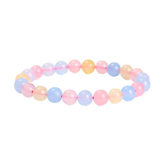 Unisex Bracelet Adjustable Length Teens Adults Bracelet Round Beads Elastic
