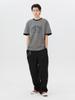 Jeimiweseuteu Jwgc Lettering Regular Ringer T-Shirt (Gray)