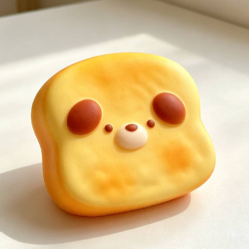 Squishy Cat Toast Stress Relief Toy With Slow Rebound For Relaxation And Hand Exercise