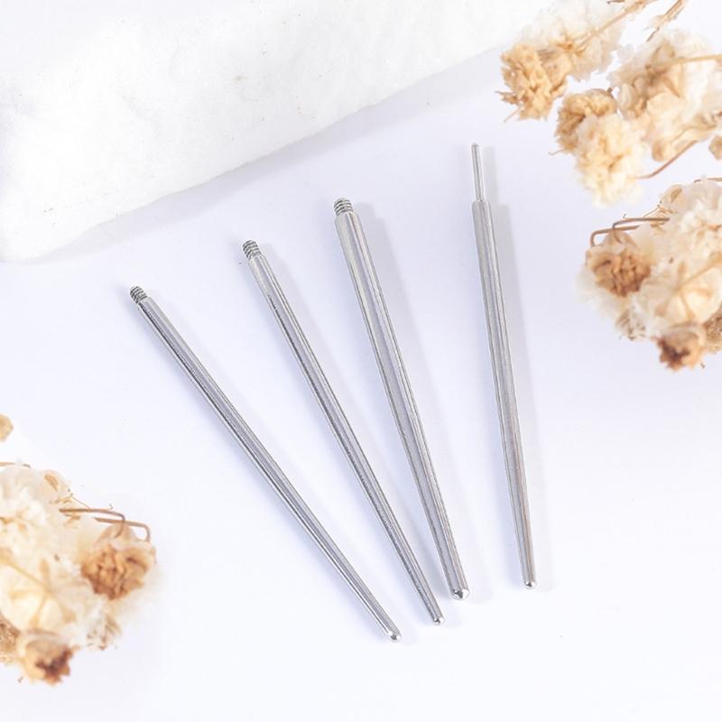 10 Piezas de Calidad Profesional Aguja Segura para Piercing Cónica Aguja de Oreja Aguja de Nariz Herramienta para Piercings Adecuada para Piercings Corporales
