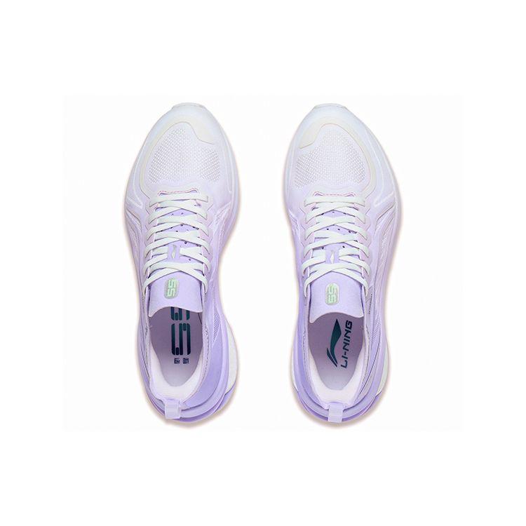 Li Ning Wu Shi 5S 3.0 Versatile Non-Slip Wear-Resistant Breathable Low-Top Running Shoes Women sneaker Purple White ARST002-3