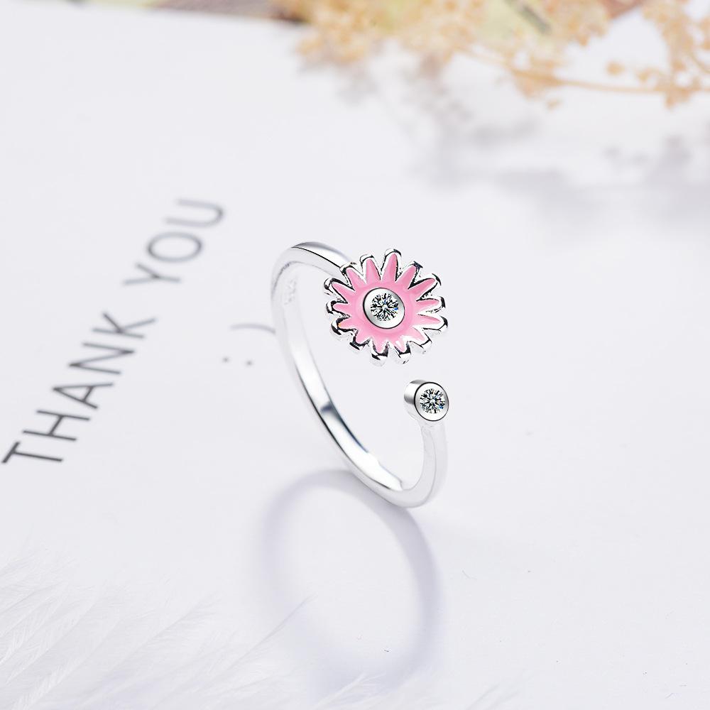 New 925 Sterling Silver Ring AAA Zircon Adjustable Simplicity Fashion Exquisite Women Jewelry Accessories Wedding Party Gift