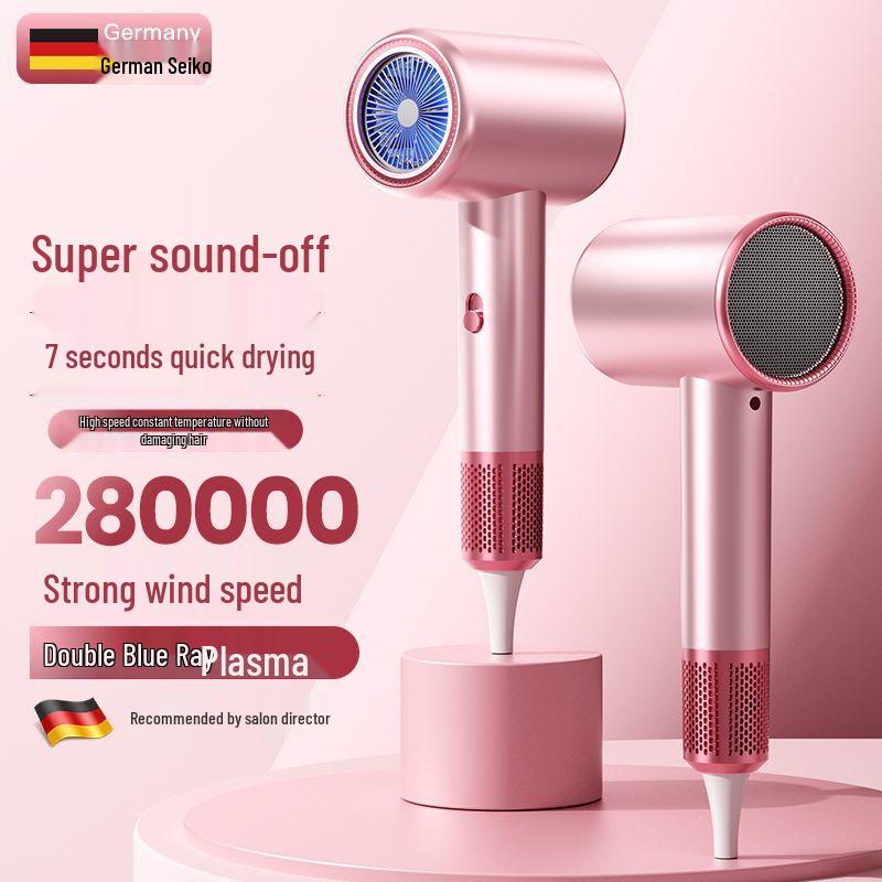 High-Speed Silent Hair Dryer with Negative Ion Technology for Quick Drying at Home or Salon