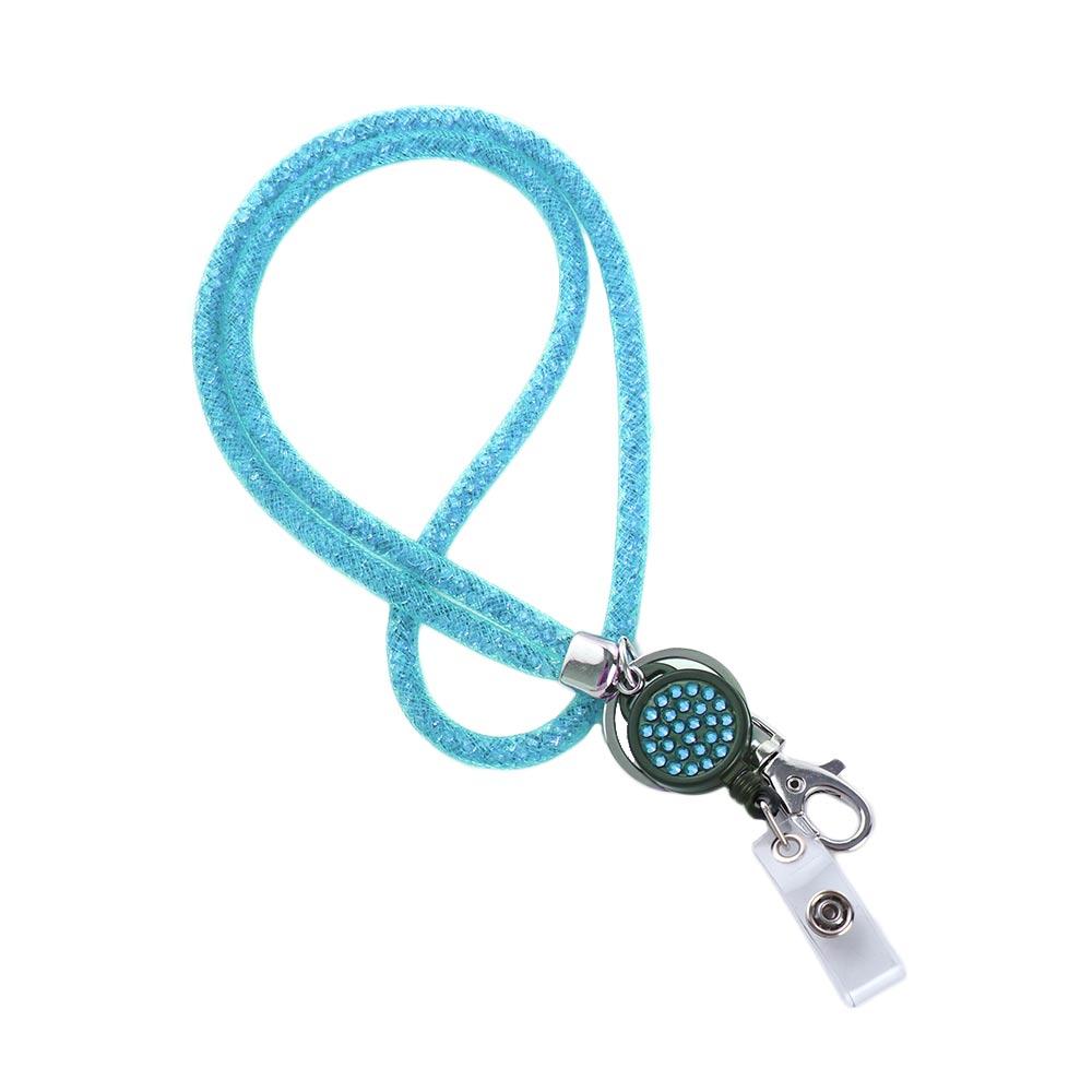 

Card ID Card Nurse Doctor Retractable Badge Badge Holder Clip Key Chain ID Badge Holder Necklace Strap Hanging Rope Lanyard синий