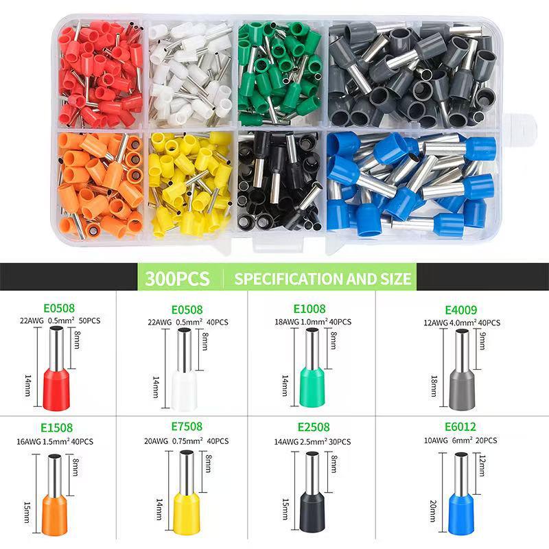 Kaldpresset kobberterminalsett med krympetang og bryterpanel