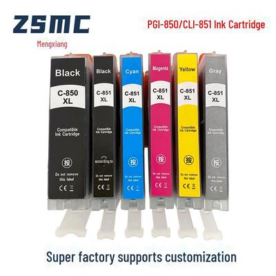 Compatible Ink Cartridges for Canon 850, 851: MG7580, MG6400, IX6880, MG7180, IX6780, IP7280.