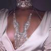European And American Fashion Accessories, Rhinestone Long Fringed Chest Chain, Nightclub Sexy Bikini Body Chain Women'S Body Chain