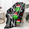Green Monster- Flannel Blanket Comfortable Flannel Digital Print Blanket
