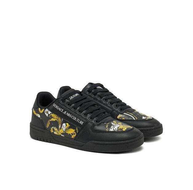 Мужские кроссовки Versace Jeans Couture 78ya3sd4 чёрные