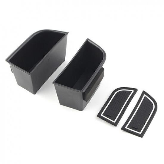 2x Car Front Door Handle Armrest Storage Box Tray Bin For MKZ 2017-2018