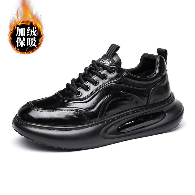 

High Quality Casual Leather Shoes Soft Sole Comfortable Driving Shoes All-match Formal Business Non-slip Men Sneakers 44