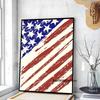 1pc American USA flag  Poster Paper Print Home Bedroom Entrance Bar Cafe Art Painting Decoration