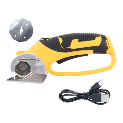 Elektrische Schere, Akku-Stoffschneider, batteriebetriebene Handschere mit Sicherheitsschalter und