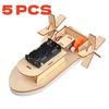 Modellino di Nave in Legno Fai da Te Piccolo Materiale per Costruttori Giocattolo Regalo Set Esperimento Scientifico Materiale di Assemblaggio Confezione Giocattolo Regalo di Compleanno