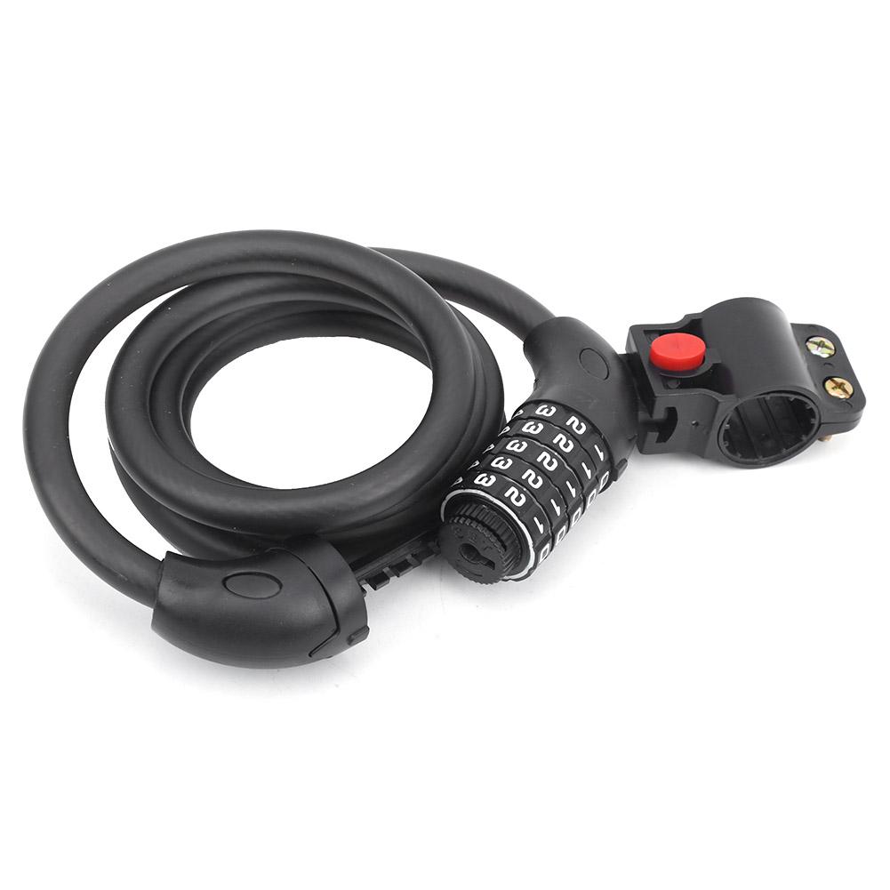 1.5M Portable Antitheft Strip Lock Disc Brake Lock Fivedigit Password for Mountain Bike