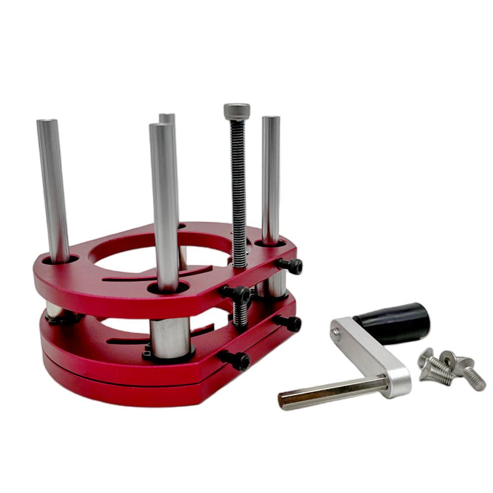 Woodworking Router Lift for 65mm Diameter Motors Router Table Wood Milling Liftable Plunge Base for Trimmer Engraving Machine