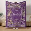 1pc, Aladdin-Inspired Home Decor, Flannel Throw Blanket for Your Living Room, Bedroom, or Outdoor Adventures. Perfect As a Sofa Blanket, Beach Cover