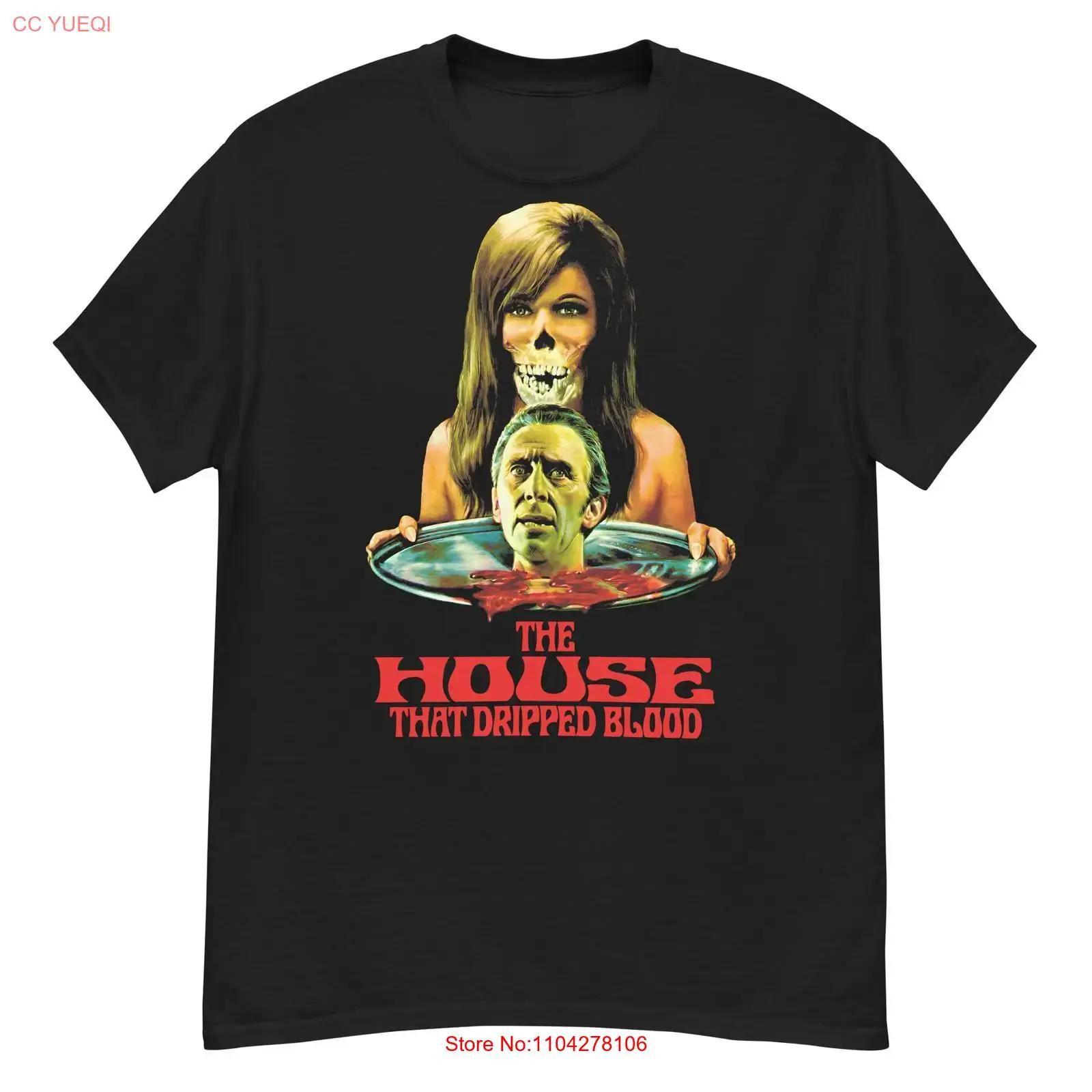 

The House That Dripped Blood cult horror anthology fan art t shirt vintage Washed Versatile Casual Top For Everyday Wear 5XL різнокольоровий