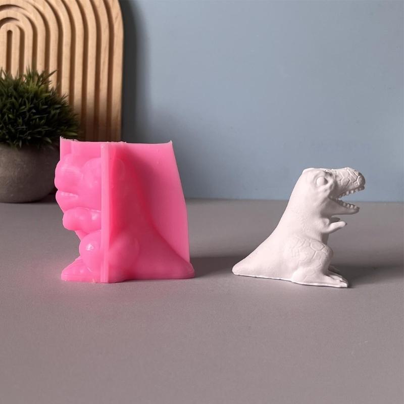 Dinosaur Silicone Candle Molds Epoxy Resin Molds for Candle Soap Making Fondant Silicone Mould for Chocolate Cake Baking