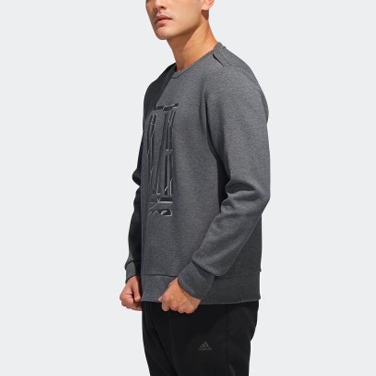 adidas Wj Cs Gfx Wu Ji Série Padrão Estampado Gola Redonda Moletom Masculino Moletom Cinza DW4670