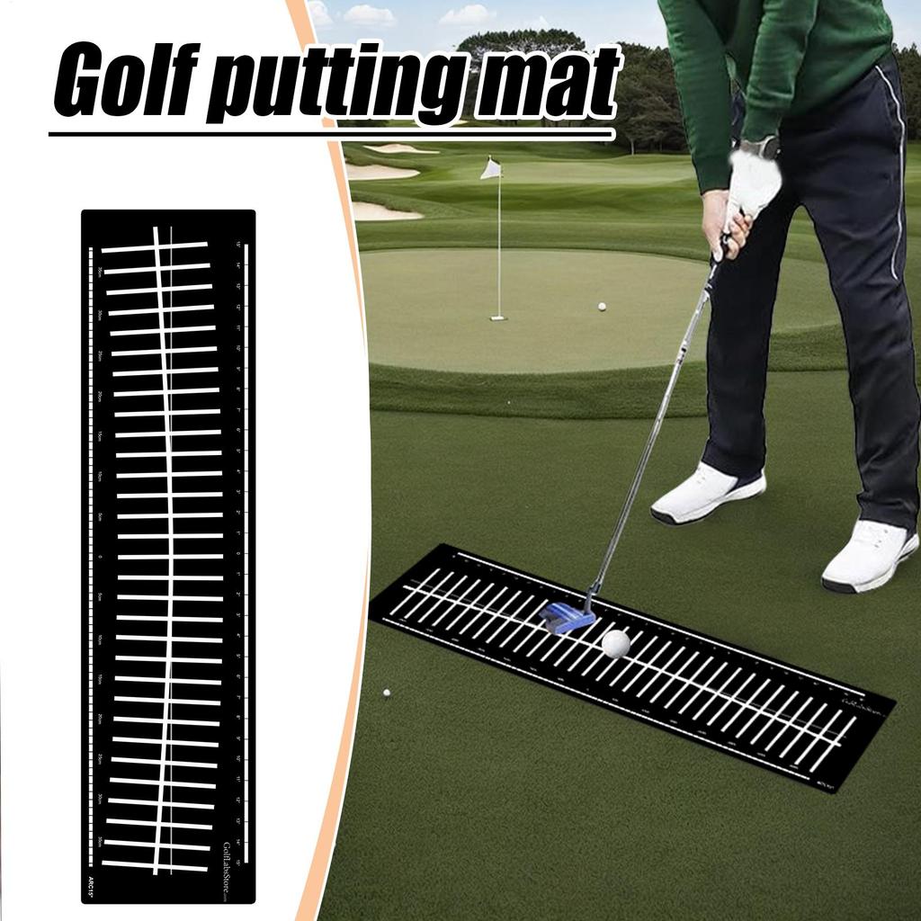 Golf Putting Practice Training aid,Perfect Perfect Practice Golf Putting Soft silicone mat for Practice Recreation on Outdoor