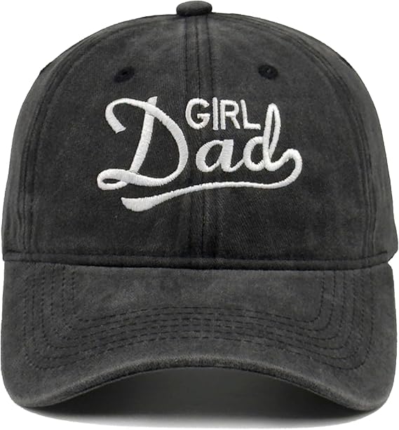 Embroidered Baseball Cap for Women & Men – Vintage Cotton Dad Hat, Adjustable Trucker Hat чёрный