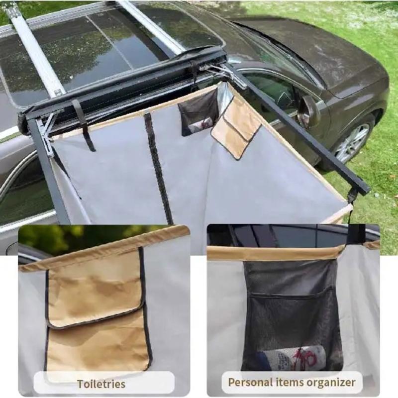 Multiple Purpose Outdoor Shower Tent Quick Assembly Feature Upgrades for Bathroom Changing Room And Toilet Use Vehicle Side