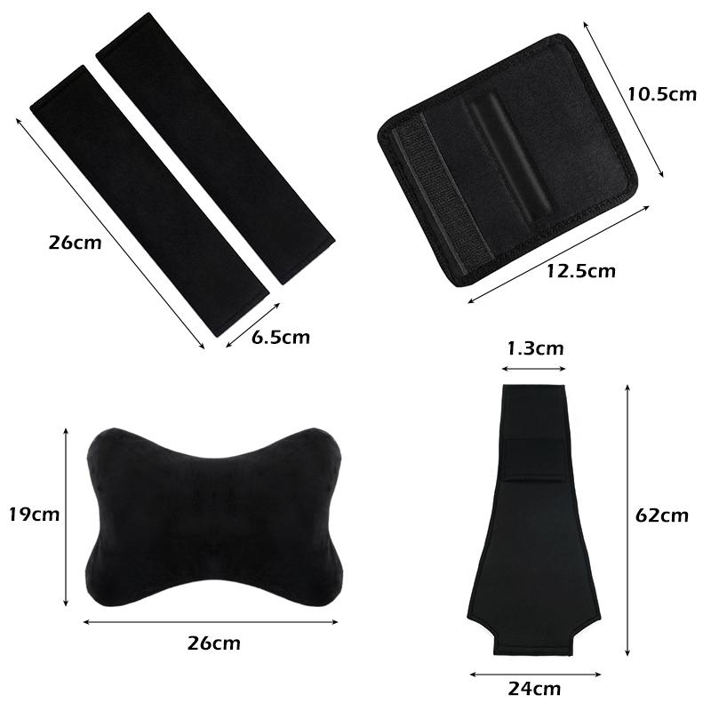For VW Jetta golf 8 Tiguan Beetle POLO CC EOS GTI Car Headrest Neck Headrest Cover Car Seat Belt Cover & Car Roof Handle Cover zq2