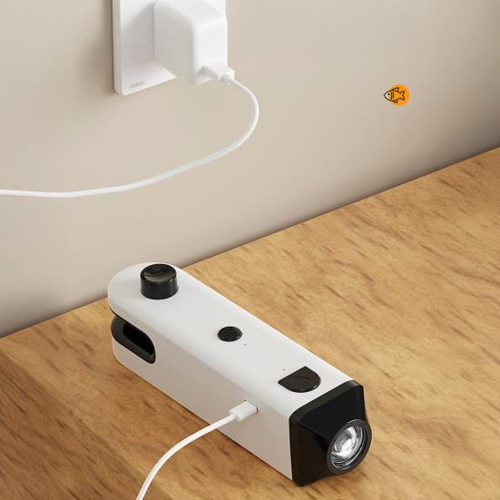 4-in-1 Mini Bag Sealer with Flashlight Bottle Opener Rechargeable Wireless Food Bag Sealer Heat Seal Machine with Cutter