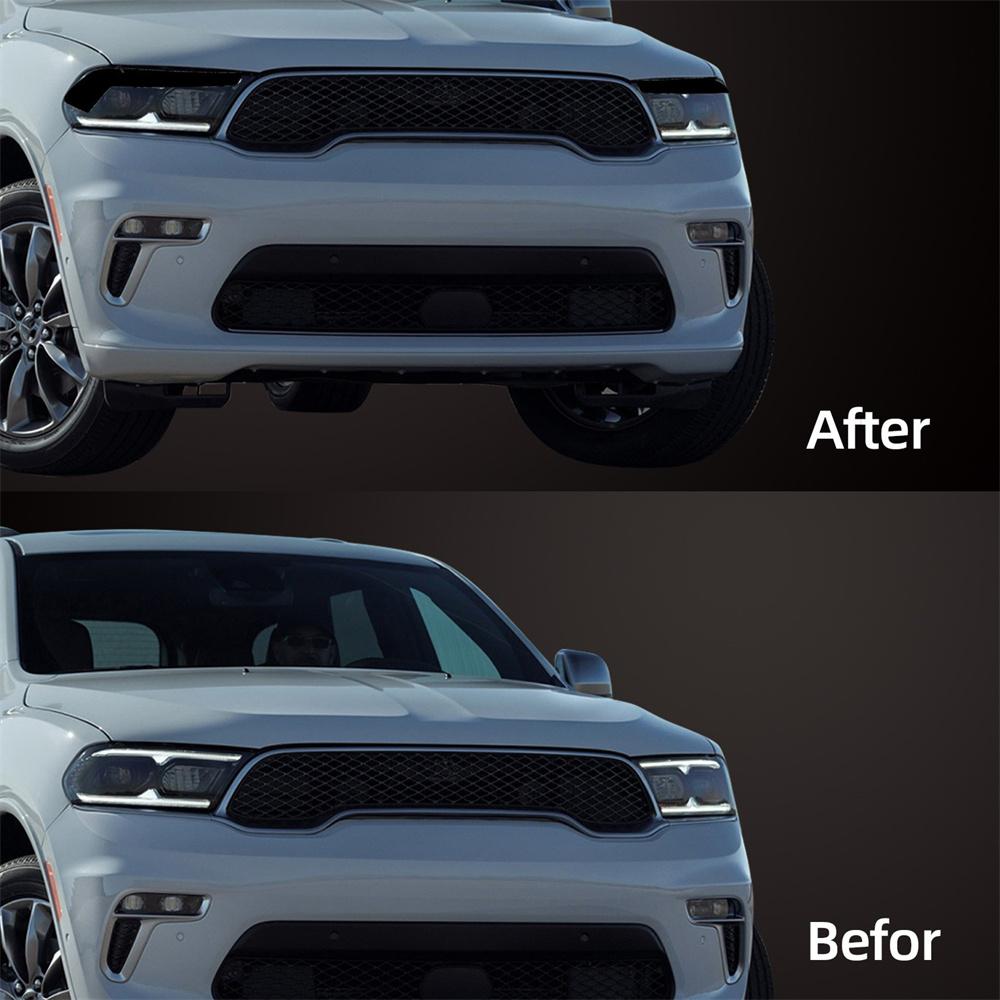 Předřezaná kouřová fólie na světlomety pro Dodge Durango 2014-2021