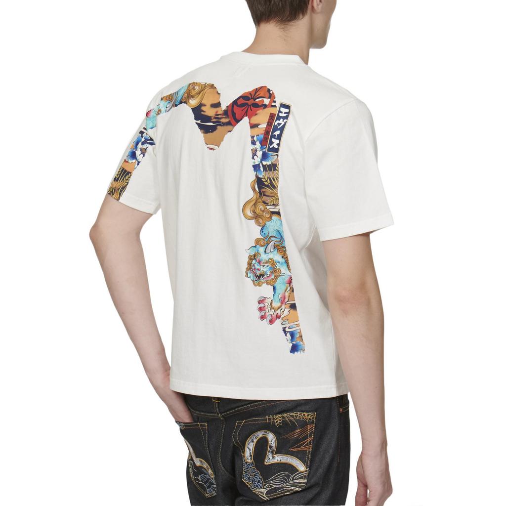 EVISU T-Shirts Men's Crew Neck Moderate Straight Fit 2ESHTM2TS507XXCT
