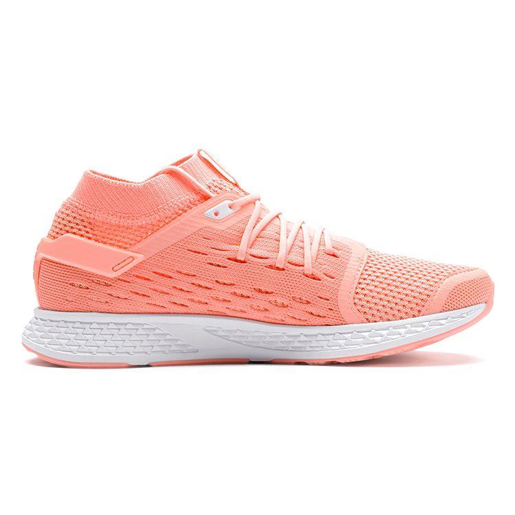 Puma Speed 500 Round Toe Lace-Up Mesh Cushioning Durable Low-Top Running Shoes Women sneaker Pink White 192254-02